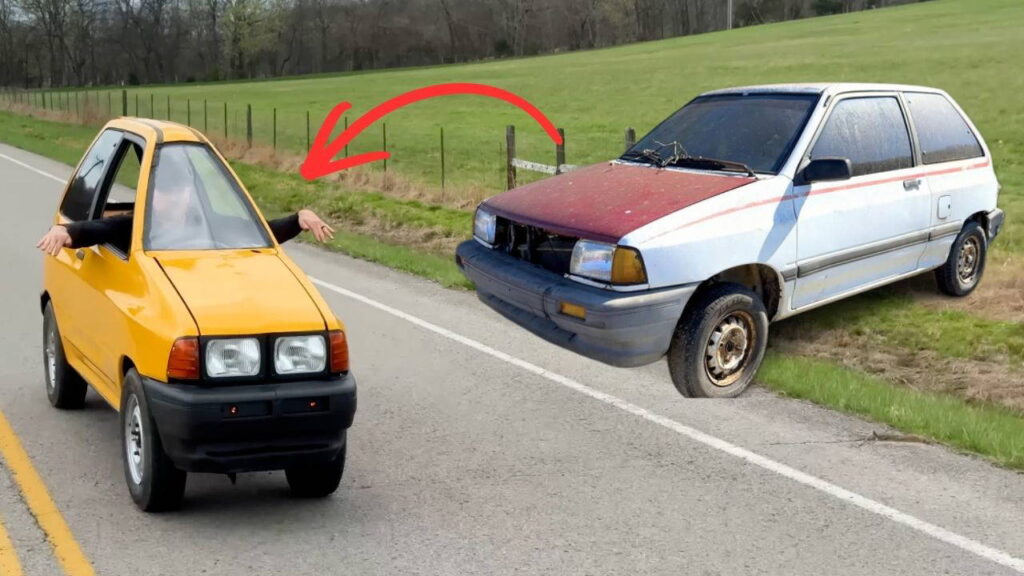 1988 Model Ford Festiva, Dünyanın En İnce Aracı Haline Getirildi