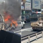 Bahçelievler’de Seyir Halindeki Kamyonet Alev Alev Yandı!
