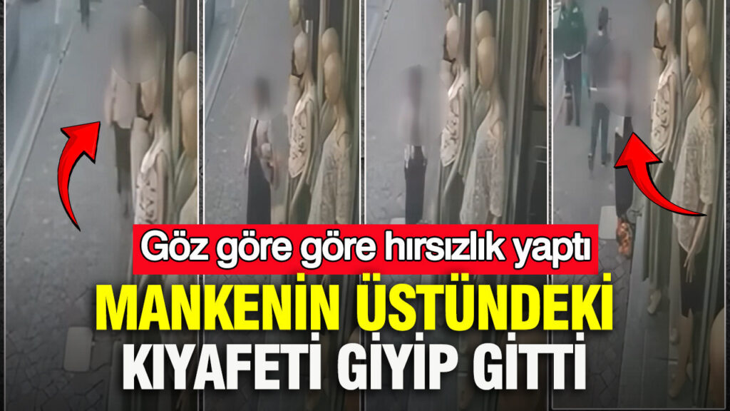 Beyoğlu’nda Hırsızlık Şoku: Manken Üzerindeki Kıyafeti Giyip Kaçtı