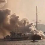Gocek aciklarinda tekne yanarak batti yolcular ve murettebat tahliye edildi jvsK9U7n